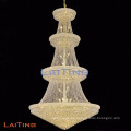 Grande suspension en fer forgé rustique lustre de style vintage lustre cristal de luxe